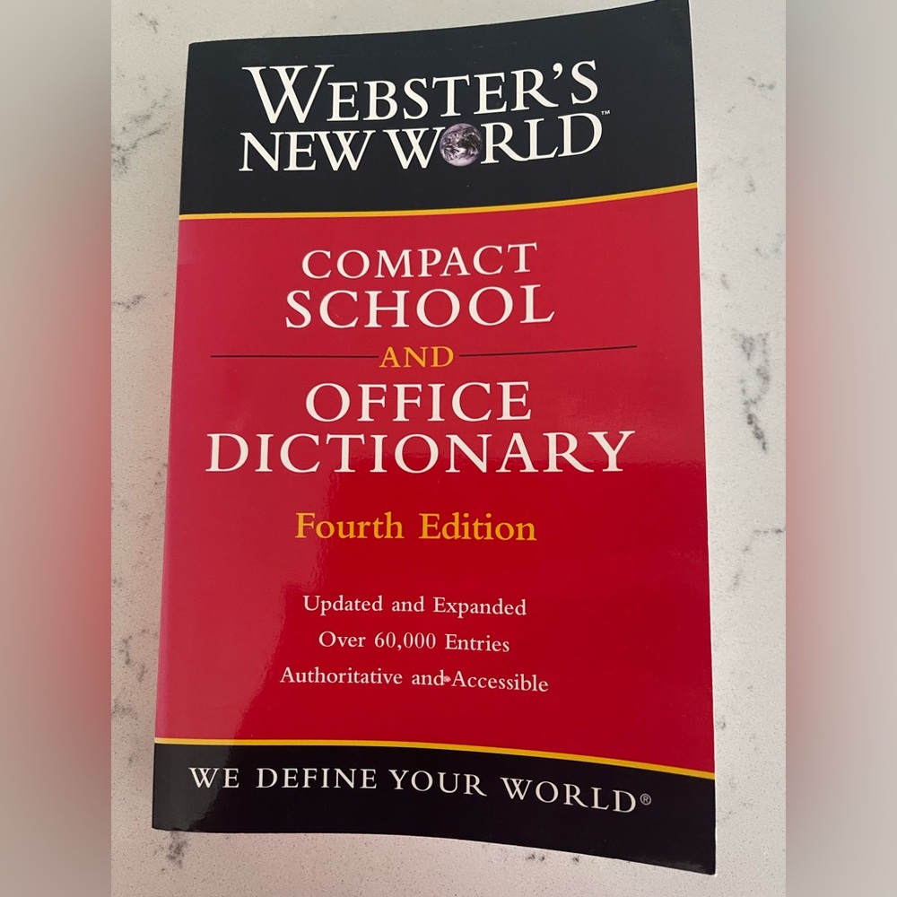 Webster's New World Office Dictionary - Red Cover